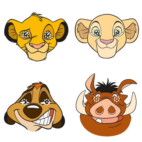 The Lion King Character Masks The Lion King Party Supplies